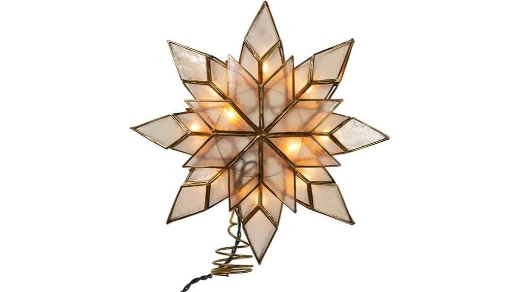 lighted capiz star topper