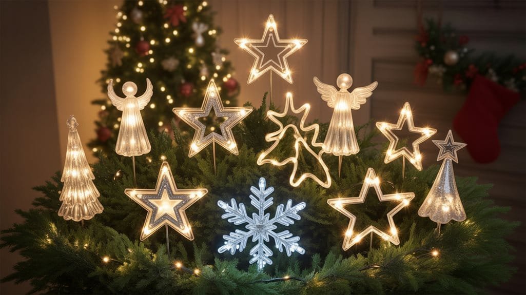 lighted christmas tree toppers