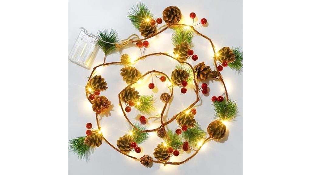 pine cone christmas lights