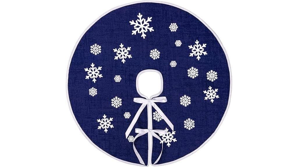 rustic burlap christmas skirt