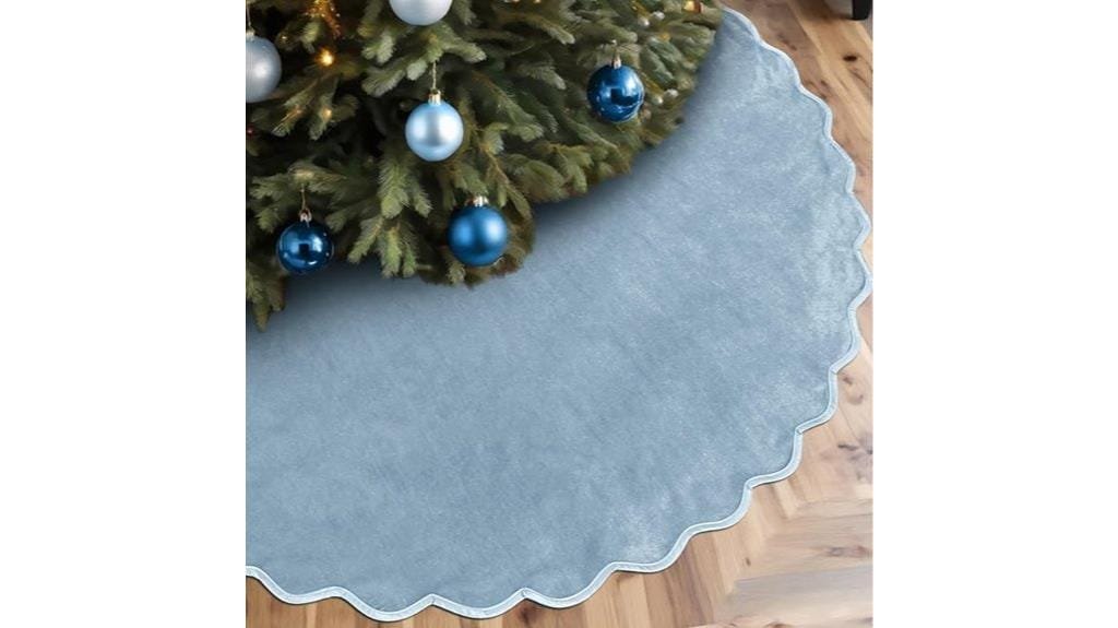 velvet christmas tree skirt