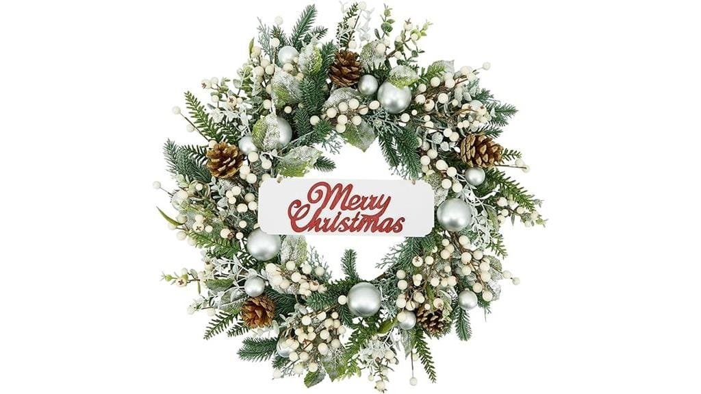 winter wreath for door