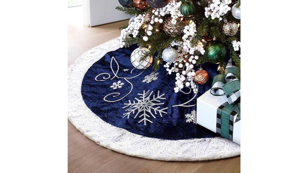 xamshor blue christmas skirt