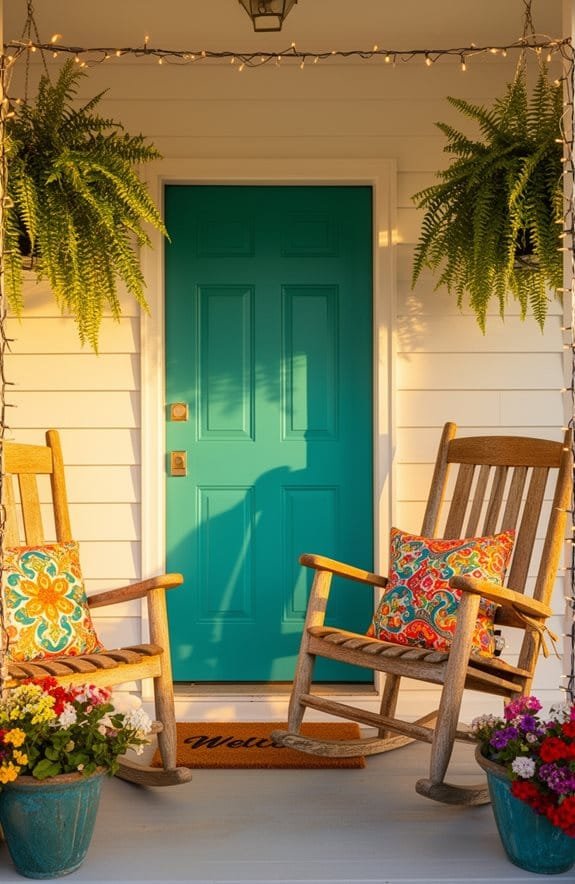 bold front door colors
