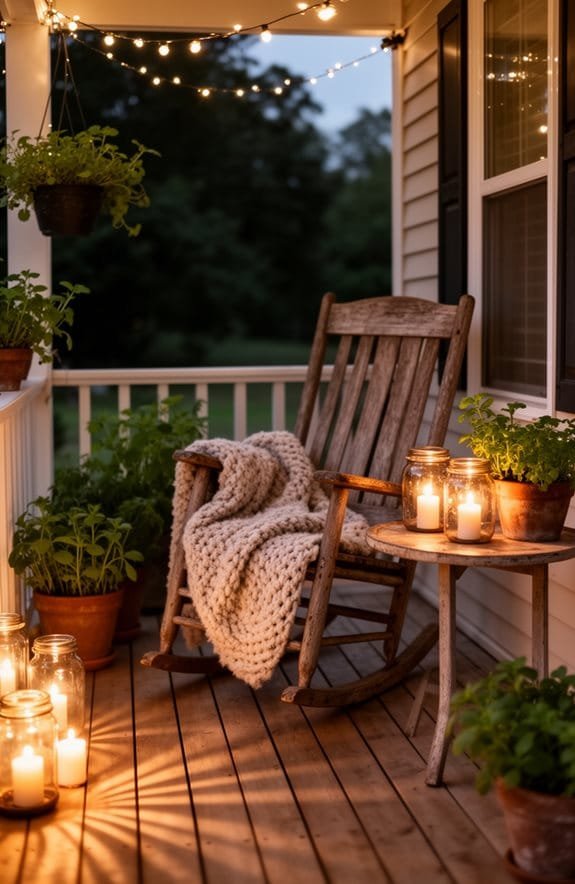 candlelit scented porch sanctuary