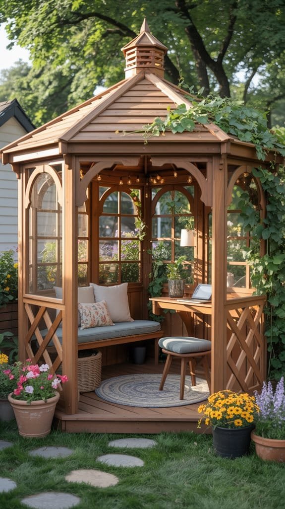 cozy backyard workspace transformation