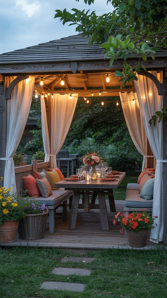 cozy outdoor dining experience