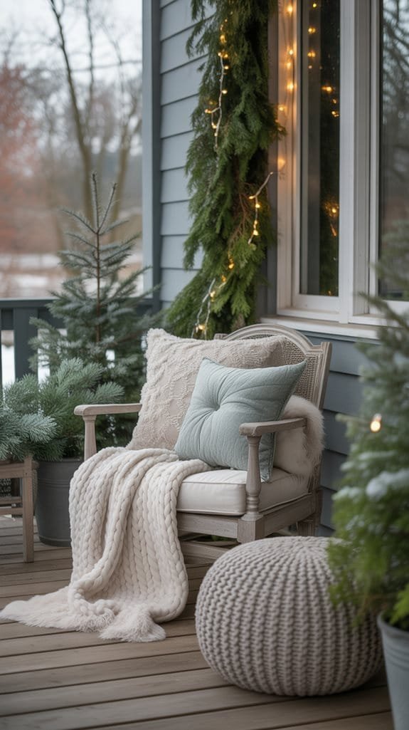 cozy outdoor winter retreat