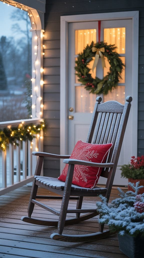 enchanting winter porch lights