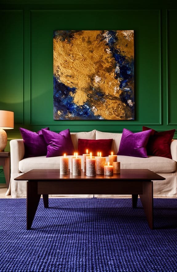jewel tones create intimacy