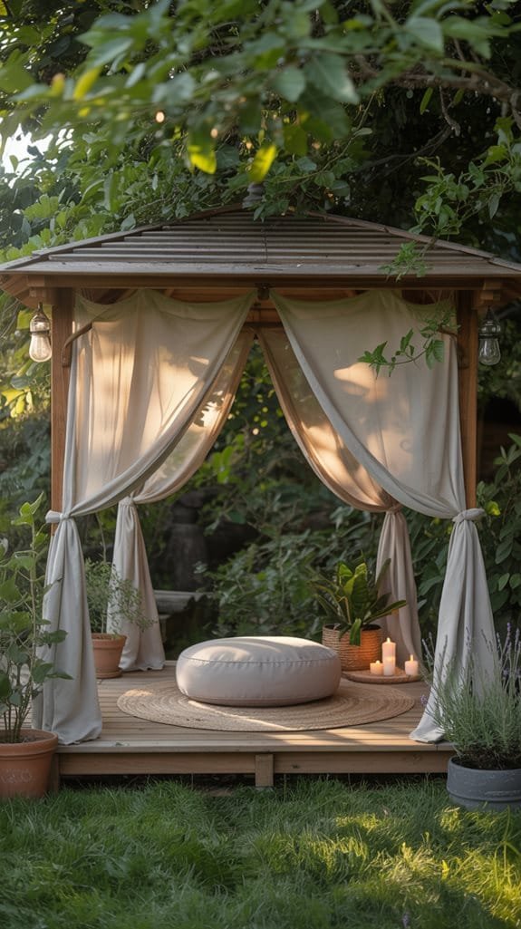 peaceful meditation retreat space