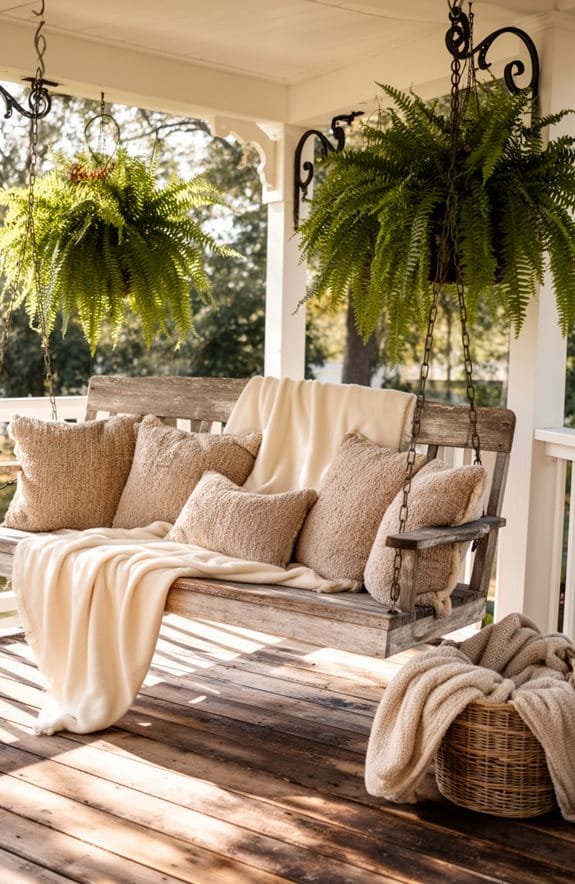 seasonal cozy textiles layering