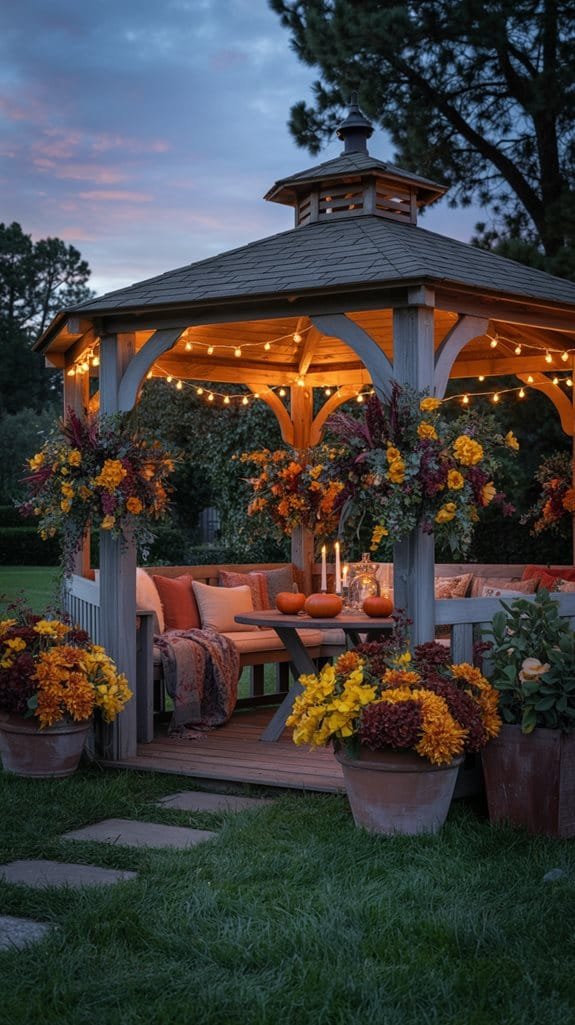 seasonal gazebo decor ideas