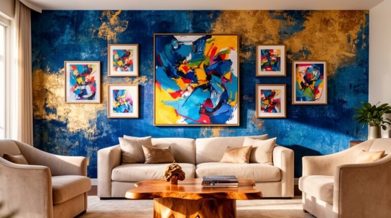 artistic feature wall display