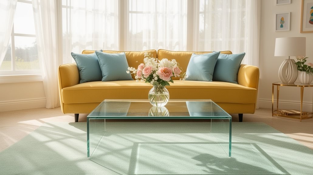 bright and cheerful living room