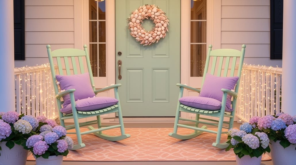 charming pastel porch accessories