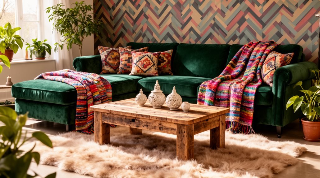 cozy living room textures