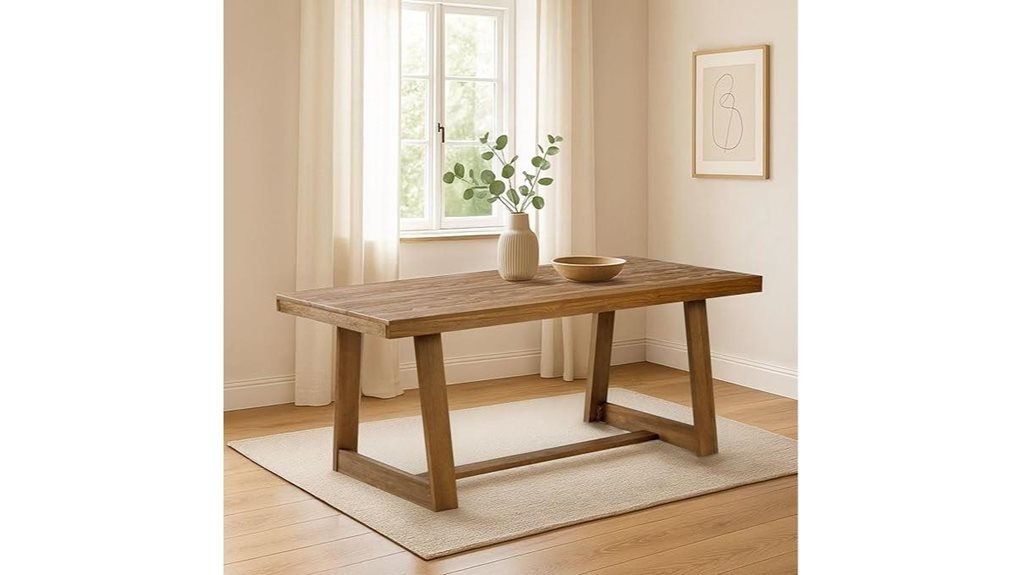 farmhouse style dining table