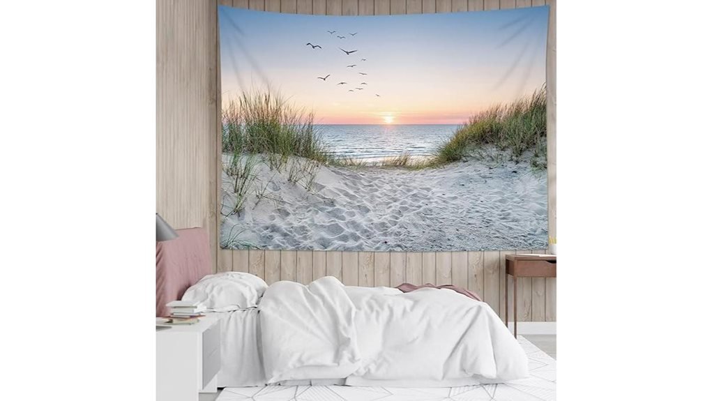 ocean beach wall tapestry