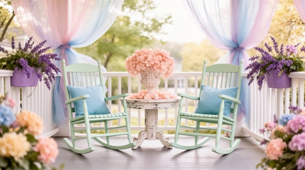 pastel plants enhance decor