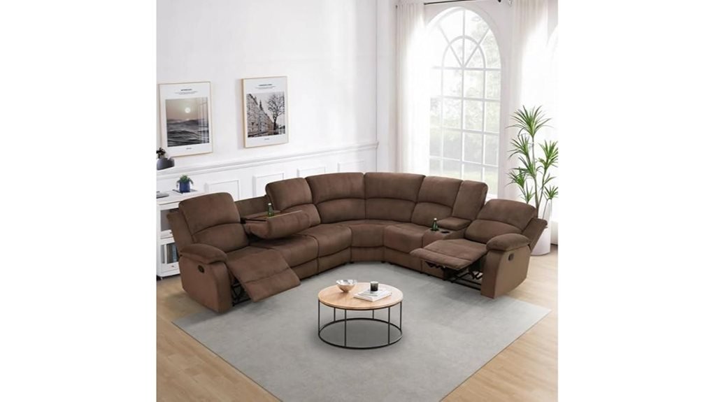 reclining sectional sofa set