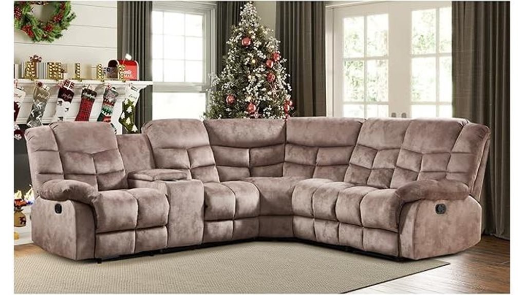 reclining sectional sofa set