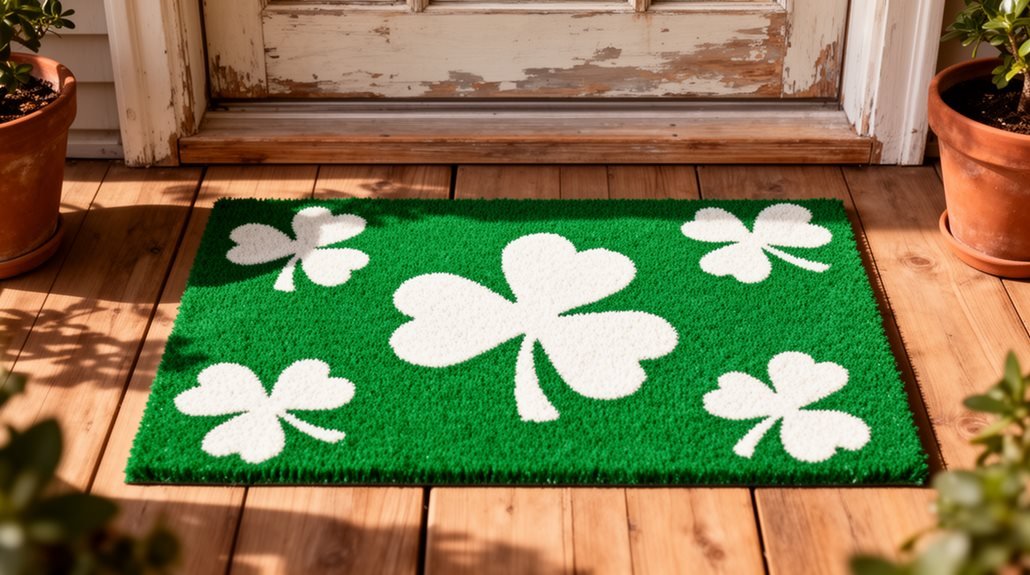 vibrant st patrick s doormat