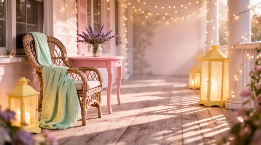 warm pastel ambient lighting